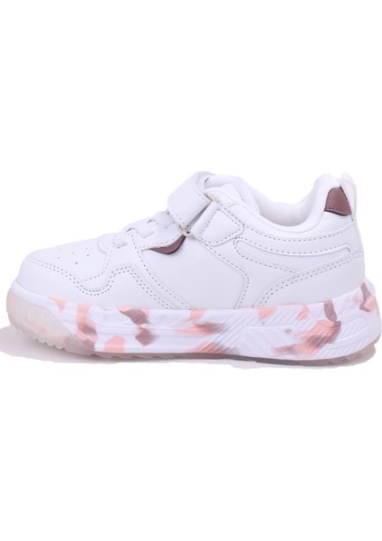 Monaco 346F24K304 Beyaz Pudra Ortopedik Günlük Kız Çocuk Spor Ayakkabı modelleri