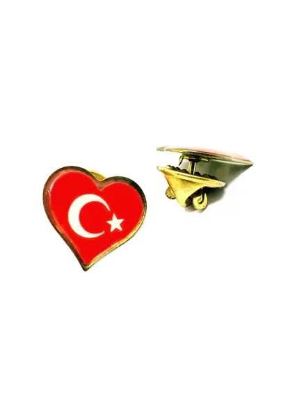 Kalpli Bayrak Yaka Rozeti ( 10'adet )