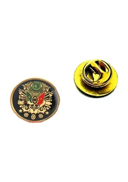 Osmanlı Armalı Yaka Rozet (17 Mm) 30'adet
