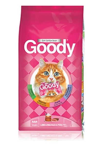 Kuzu Etli & Pirinçli Yetişkin Kedi Maması 15 Kg