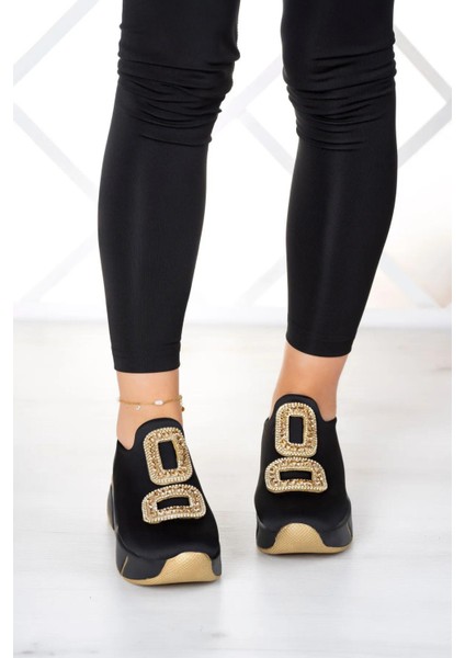 Platform Taban Rahat Streç Taşlı Detaylı Kadın Spor Ayakkabı Soft Sole fiyatları