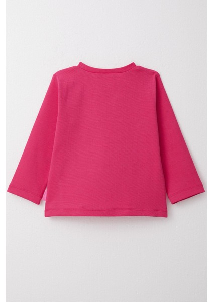 Kız Çocuk Uzun Kollu Tişört Basic 1-4 Yaş, Fuşya fiyatları