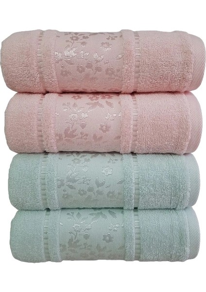 Camellia Havlu 4'lü- Mint Pembe