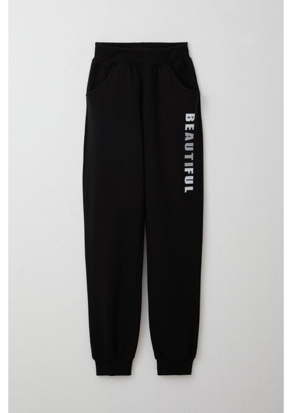 Kız Çocuk Eşofman Takım Renkli Yazı Baskılı 8-12 Yaş, Beyaz modelleri