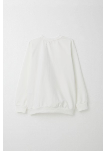 Kız Çocuk Eşofman Takım Renkli Yazı Baskılı 8-12 Yaş, Beyaz fırsatları