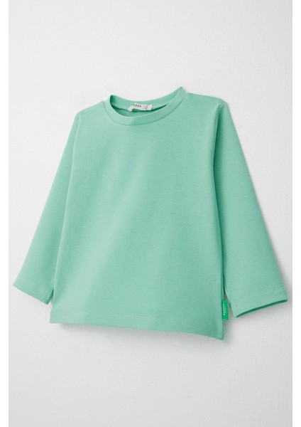 Erkek Çocuk Uzun Kollu Tişört Basic 1-4 Yaş, Su Yeşili modelleri