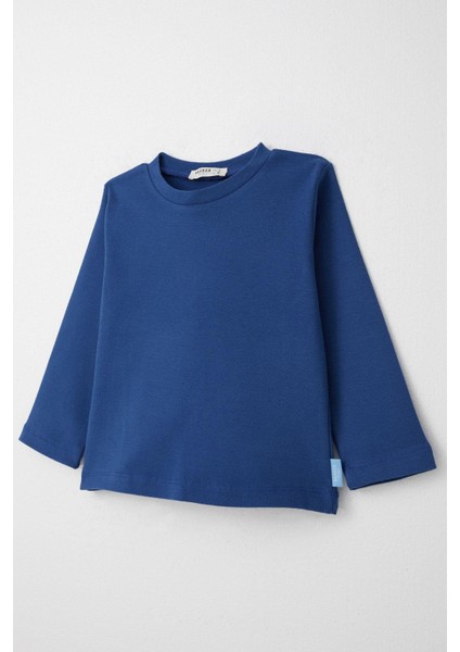 Erkek Çocuk Uzun Kollu Tişört Basic 1-4 Yaş, Koyu Mavi modelleri
