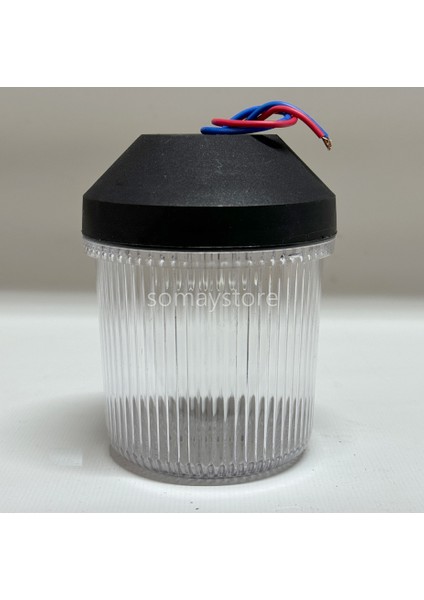 SL25 Tekne Direk Başı Demir Feneri Siyah Gövde 12V 88 x 119 mm