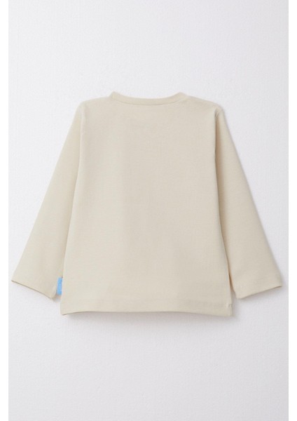 Erkek Çocuk Uzun Kollu Tişört Basic 1-4 Yaş, Krem fiyatları