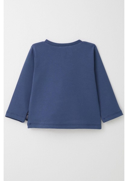 Erkek Çocuk Uzun Kollu Tişört Basic 1-4 Yaş, Indigo fiyatları