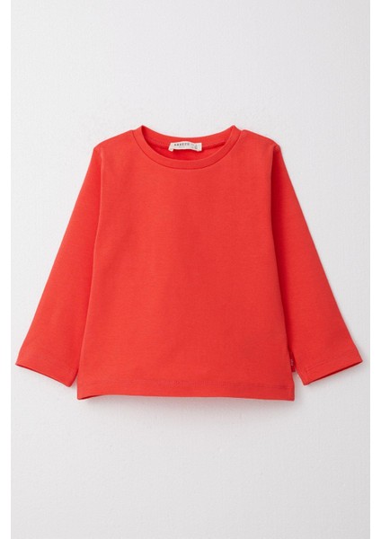 Erkek Çocuk Uzun Kollu Tişört Basic 1-4 Yaş, Narçiçeği