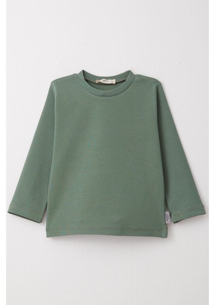 Erkek Çocuk Uzun Kollu Tişört Basic 1-4 Yaş, Mint Yeşili