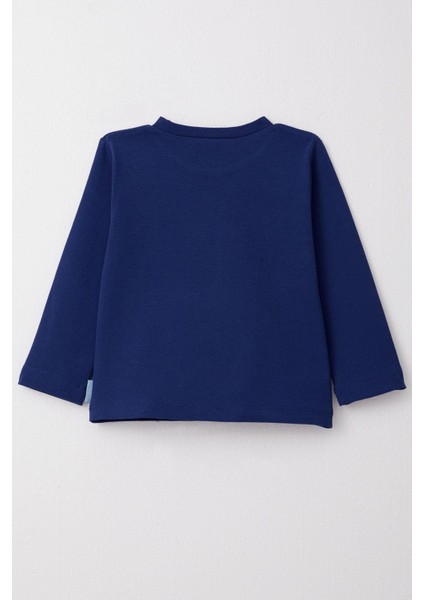 Erkek Çocuk Uzun Kollu Tişört Basic 1-4 Yaş, Saks Mavisi fiyatları