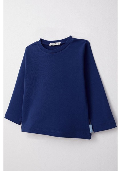 Erkek Çocuk Uzun Kollu Tişört Basic 1-4 Yaş, Saks Mavisi modelleri