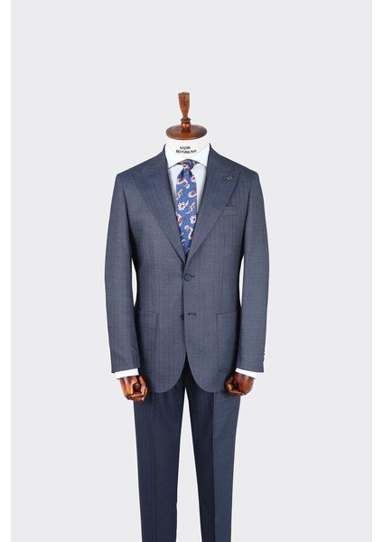 Kırlangıç Yaka Pileli Erkek Takım ELBISE-KAX1303S