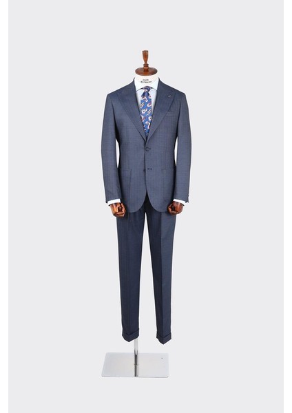 Kırlangıç Yaka Pileli Erkek Takım ELBISE-KAX1303S fırsatları