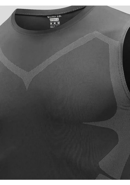Erkek Fitness Hızlı Kuruma Nefes Alabilen Çapraz Daraltma Tipi Kolsuz Spor T-Shirt fiyatları