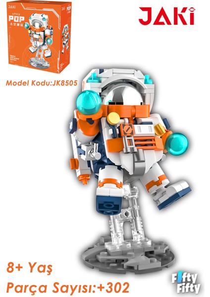 Jaki Mini Space Serisi/astronot -JK8505 (+302 Parça) Oyuncak Yapım Seti