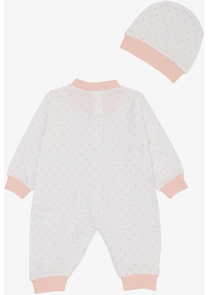 Kız Bebek Tulum Minik Puantiye Desenli 0-6 Ay, Beyaz fiyatları