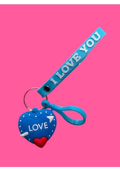 I Love You Anahtarlık (Slikon)