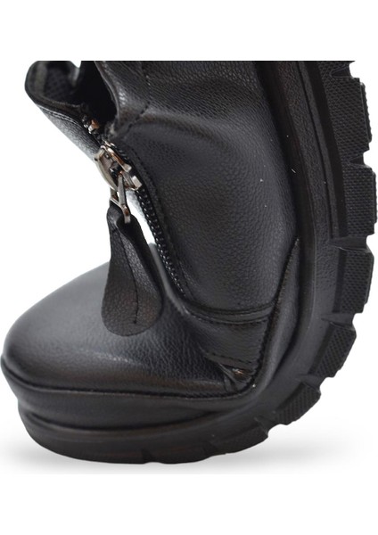 0243 Fermuarlı Rahat Ortopedik Taban Günlük Kadın Ayakkabı Babet Kadın Kışlık Ayakkabı indirimleri