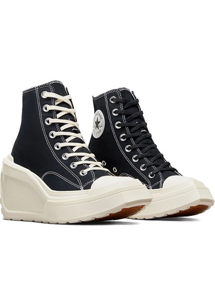 Chuck 70 De Luxe Wedge Hi Kadın Günlük Ayakkabı A06478C Siyah