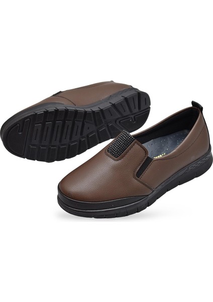 0240 Taşlı Rahat Ortopedik Taban Günlük Kadın Ayakkabı Babet Kadın Kışlık Ayakkabı indirimleri