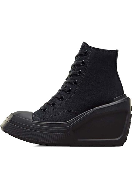 Chuck 70 De Luxe Wedge Hi Kadın Günlük Ayakkabı A08094C Siyah