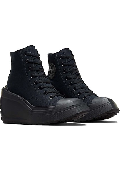 Chuck 70 De Luxe Wedge Hi Kadın Günlük Ayakkabı A08094C Siyah