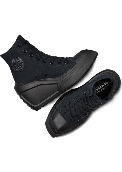 Chuck 70 De Luxe Wedge Hi Kadın Günlük Ayakkabı A08094C Siyah