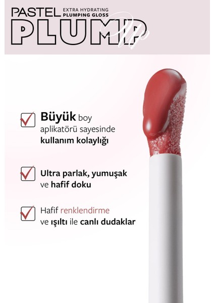 Plump Up Extra Hydrating Plumping Gloss - Dolgunlaştıran Dudak Parlatıcısı 210 Peach Coral