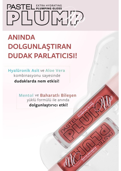 Plump Up Extra Hydrating Plumping Gloss - Dolgunlaştıran Dudak Parlatıcısı 210 Peach Coral