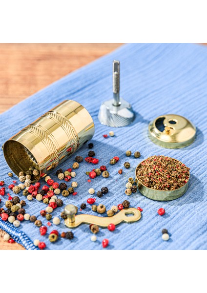 Glıos Pirinç Karabiber El Değirmeni Öğütücü Grinder 8 cm fiyatları