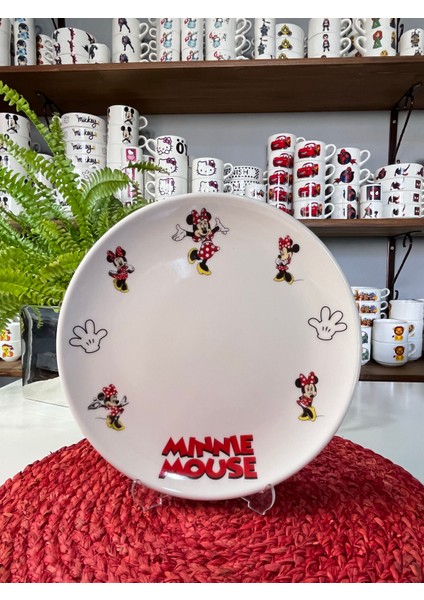 Tebak Porselen Minnie Mouse 6 Parça Çocuk Yemek Takımı