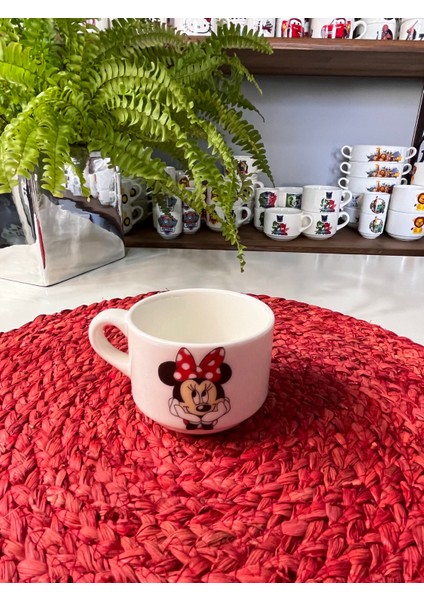 Tebak Porselen Minnie Mouse 6 Parça Çocuk Yemek Takımı