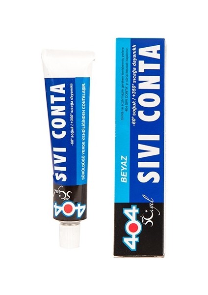 404 Sıvı Conta Beyaz 45 Gr.