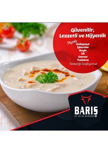 Et ve Sakatat Pişmiş Dil Paça 1 Kg