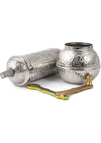 Glıos Nikel Zamak El Değirmeni Öğütücü Grinder 18 cm