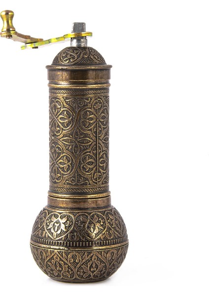 Glıos Antik Zamak El Değirmeni Öğütücü Grinder 18 cm
