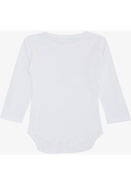 Erkek Bebek Çıtçıtlı Zıbın Body Astronot Zürafa Baskılı 9 Ay-3 Yaş, Beyaz fiyatları