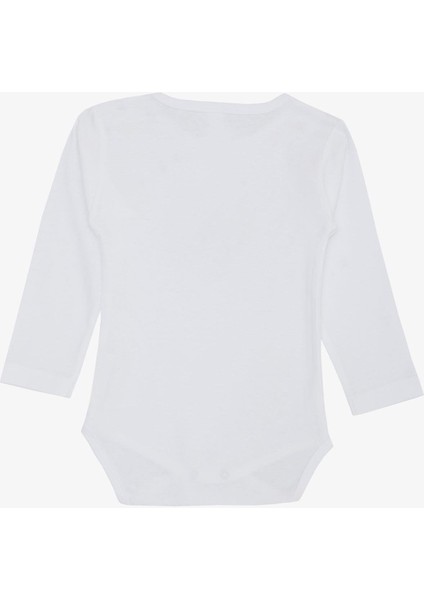 Erkek Bebek Çıtçıtlı Zıbın Body Sevimli Takım Arkadaşları Baskılı 9 Ay-3 Yaş, Beyaz fiyatları
