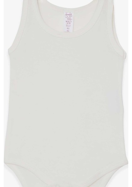 Kız Bebek Çıtçıtlı Body 1-4 Yaş, Ekru