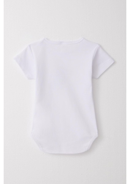 Erkek Bebek Çıtçıtlı Zıbın Body Eğlenceli Dinozor Baskılı 9 Ay-3 Yaş, Beyaz fiyatları