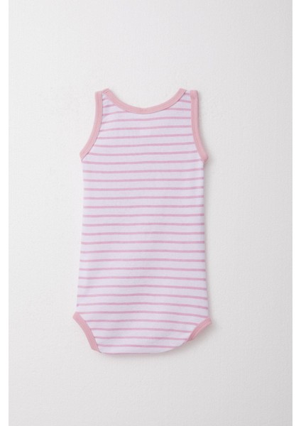 Kız Bebek Atlet Zıbın Body Çizgili 9 Ay-3 Yaş, Pembe fiyatları