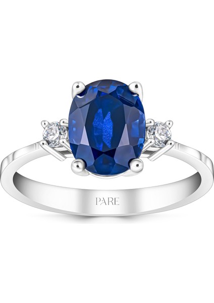 2,29 Karat Pırlanta Safir Yüzük - PR00146