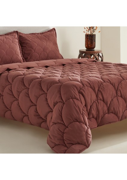 Cowrie Çift Kişilik Luxury Comfort Set Gül Kurusu