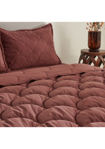 Cowrie Çift Kişilik Luxury Comfort Set Gül Kurusu