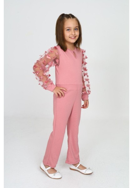 Tül Kol Detaylı Şık Tulum Gece ve Parti Kıyafeti modelleri