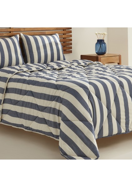 Sarah Anderson Barlet Tek Kişilik Comfort Set Çizgili Mavi indirimleri