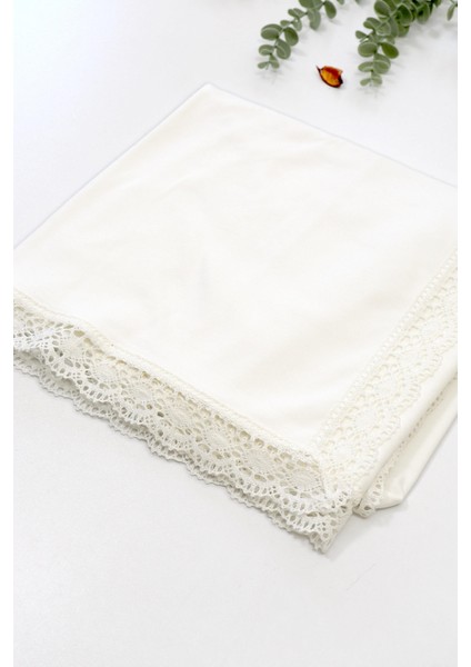 Kız Erkek Bebek Çift Katlı Natural Dantelli Lüks Penye Battaniye STL6699 fiyatları